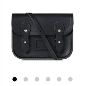 NWOT Tiny Black Leather Satchel